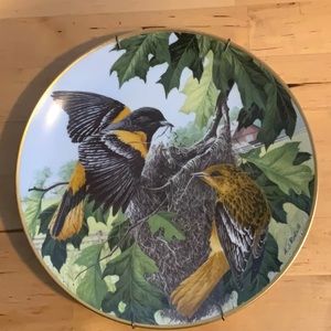 Northern Oriole Building The Nest porcelain collector’s plate!